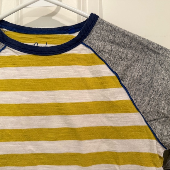 Mini Boden Striped Colorblock Raglan Tee - Picture 3 of 5
